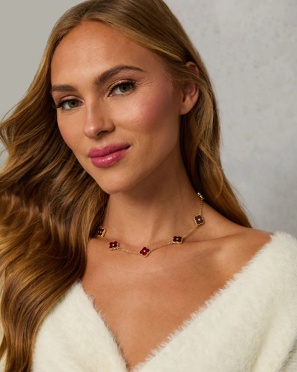 Madeline Clover Charm Necklace - Image 10
