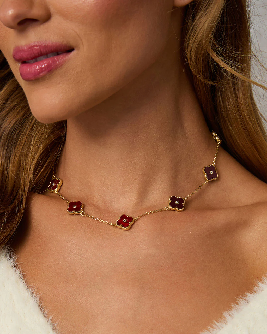 Madeline Clover Charm Necklace - Image 9