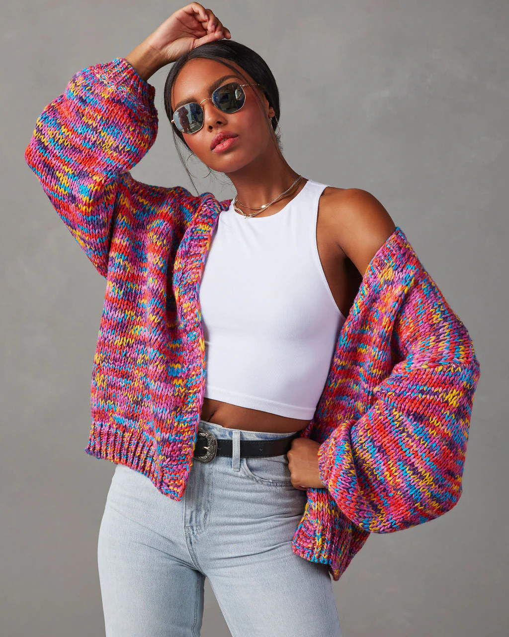 A Different World Multicolor Cardigan - Image 3