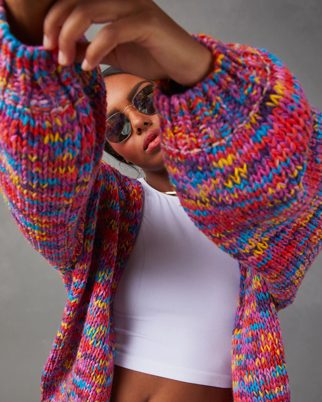 A Different World Multicolor Cardigan - Image 5