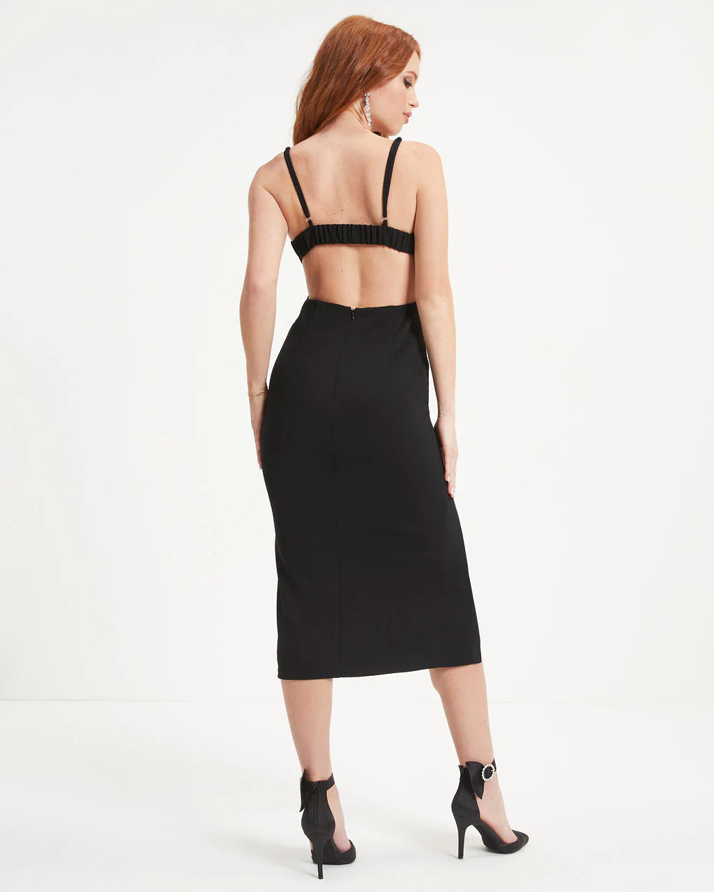 A-Lister Back Cutout Midi Dress - Image 5