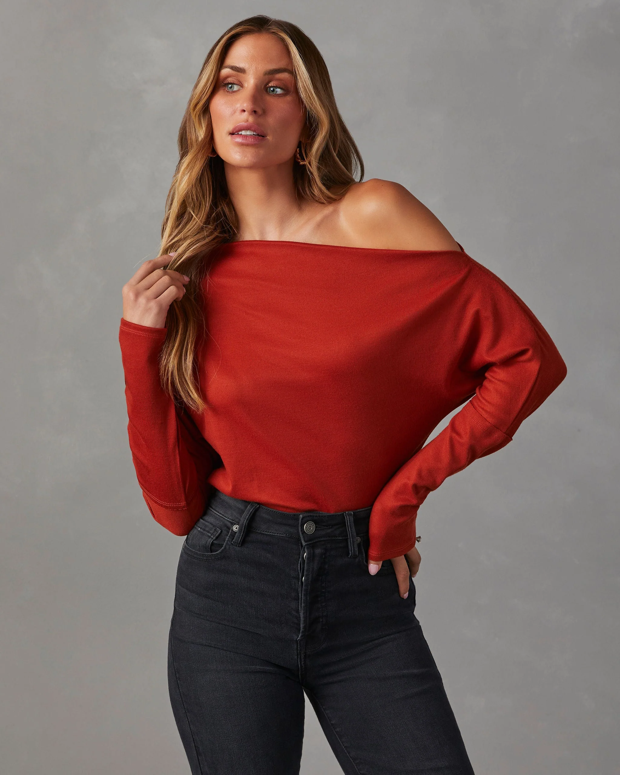 A Wow Moment Asymmetrical Long Sleeve Top - Image 8