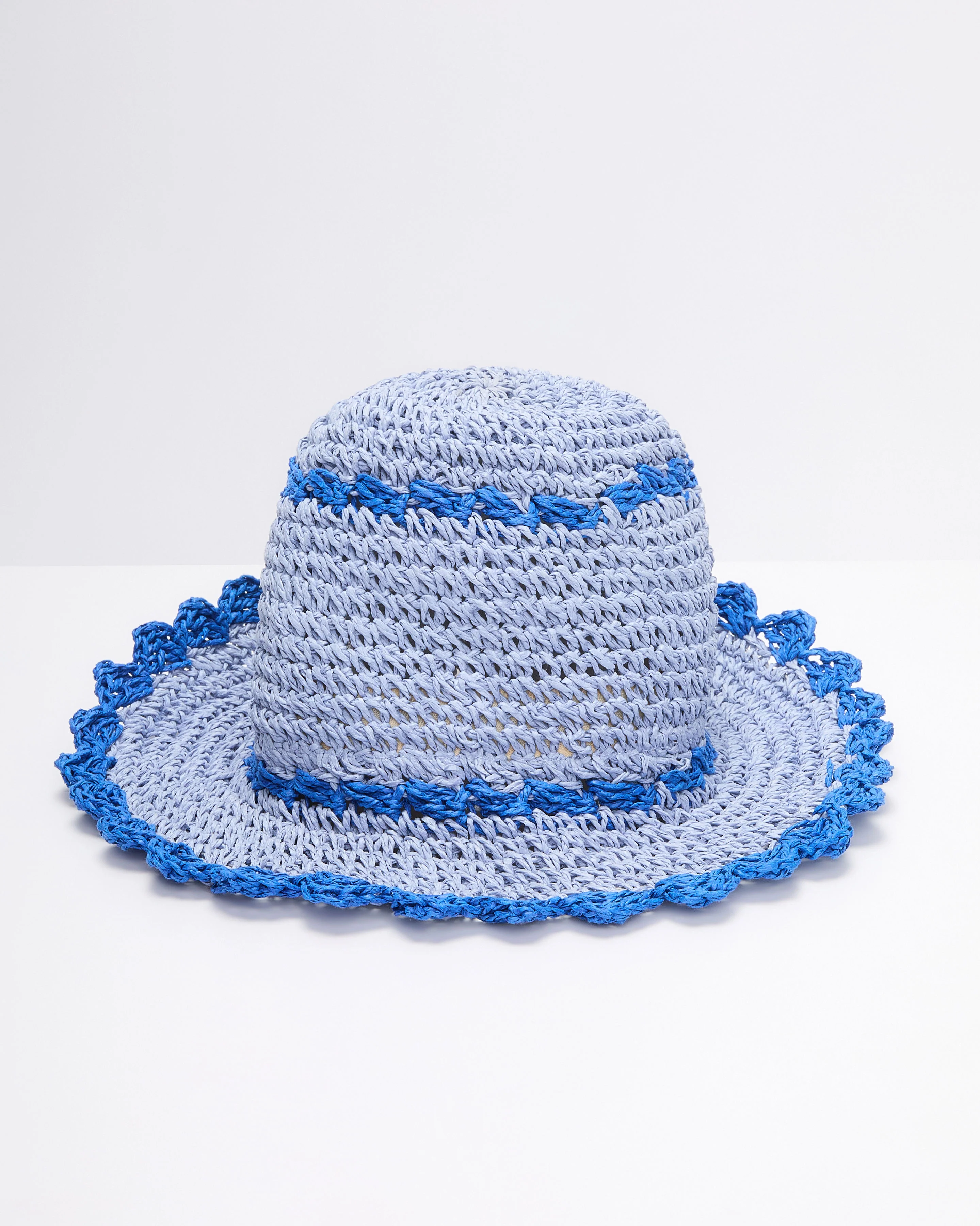 Addiena Crochet Colorblock Bucket Hat - Image 2
