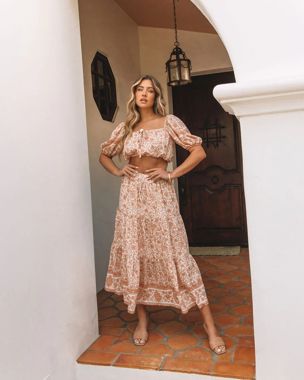 Adela Floral Crop Top - Image 3