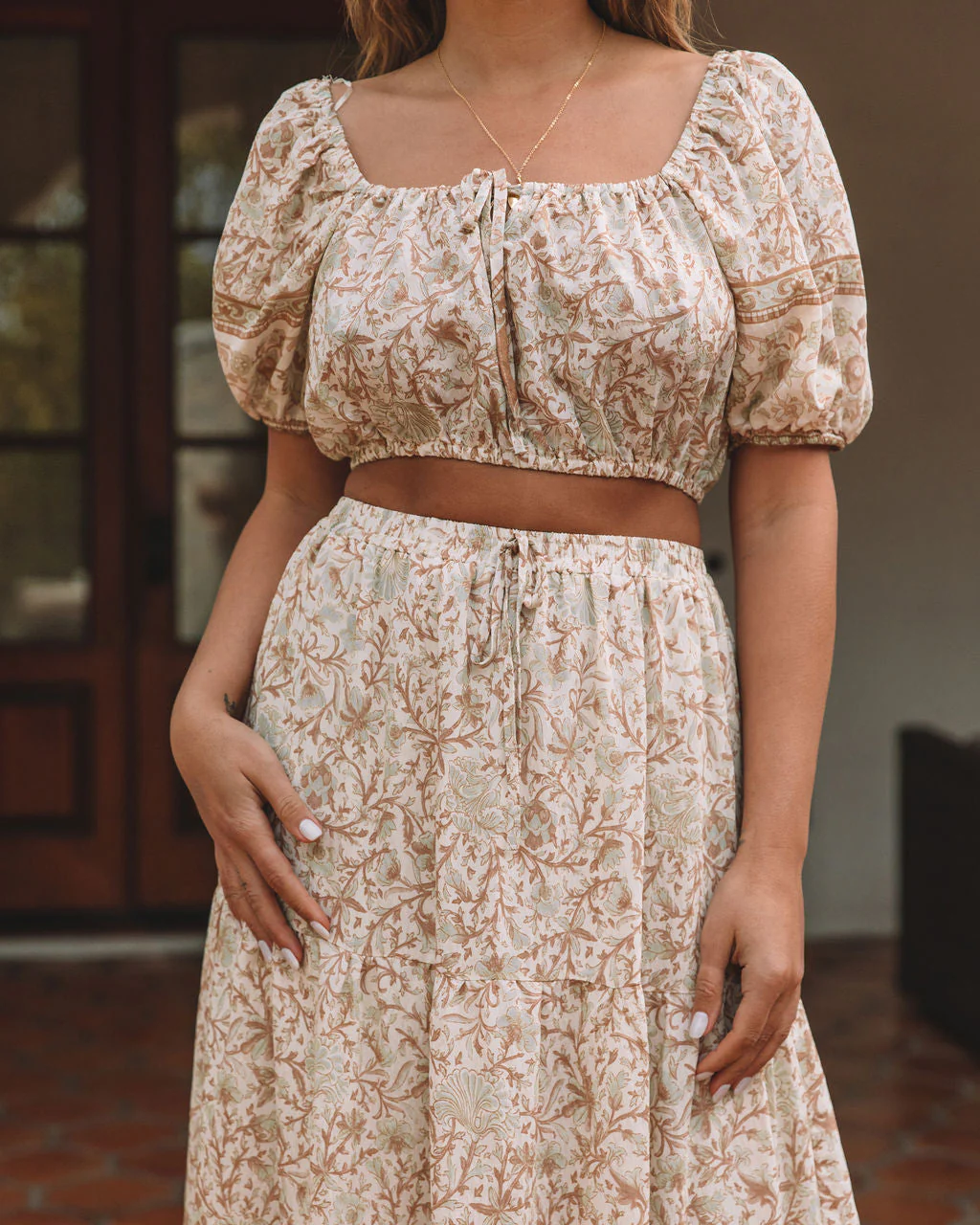 Adela Floral Crop Top - Image 5