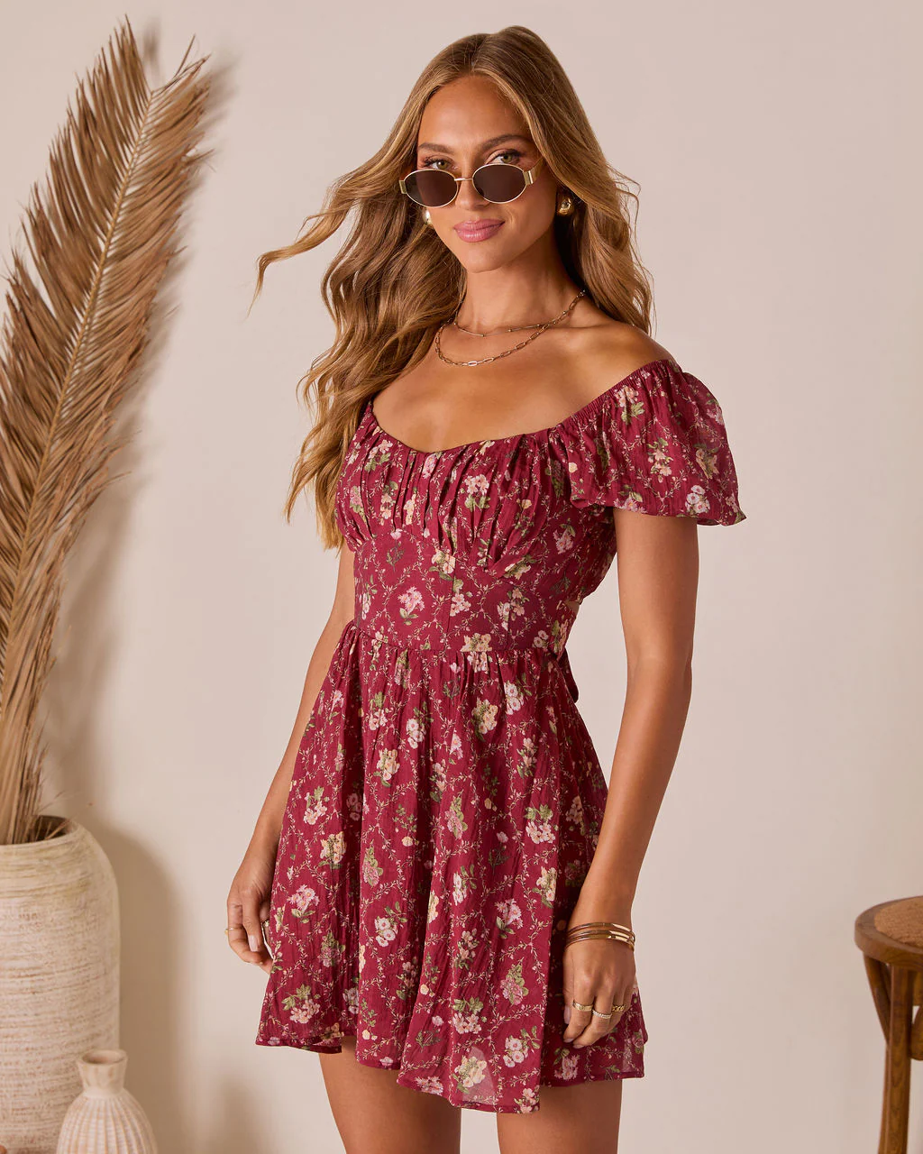 Adinna Scoop Neck Mini Dress - Image 3
