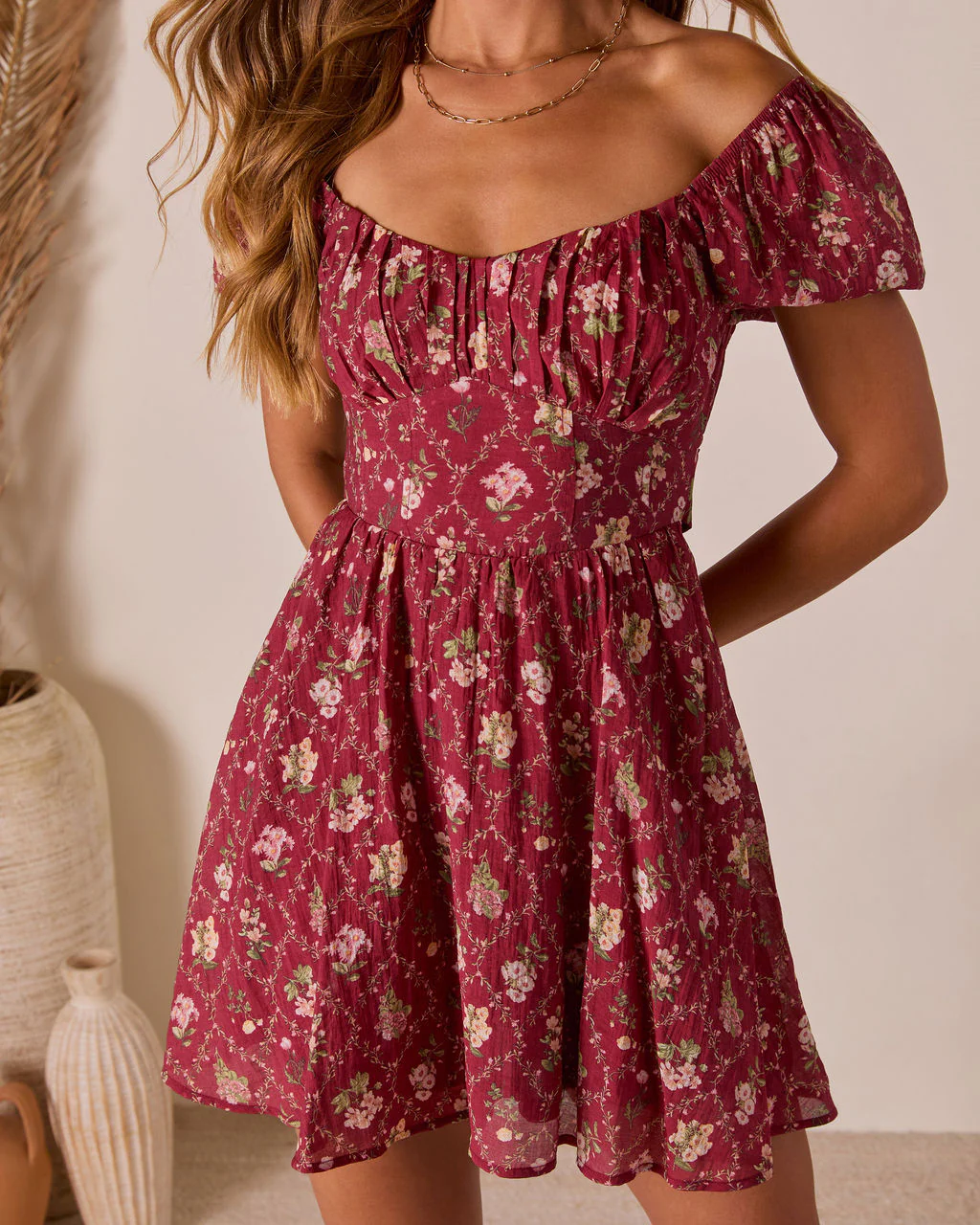 Adinna Scoop Neck Mini Dress - Image 6