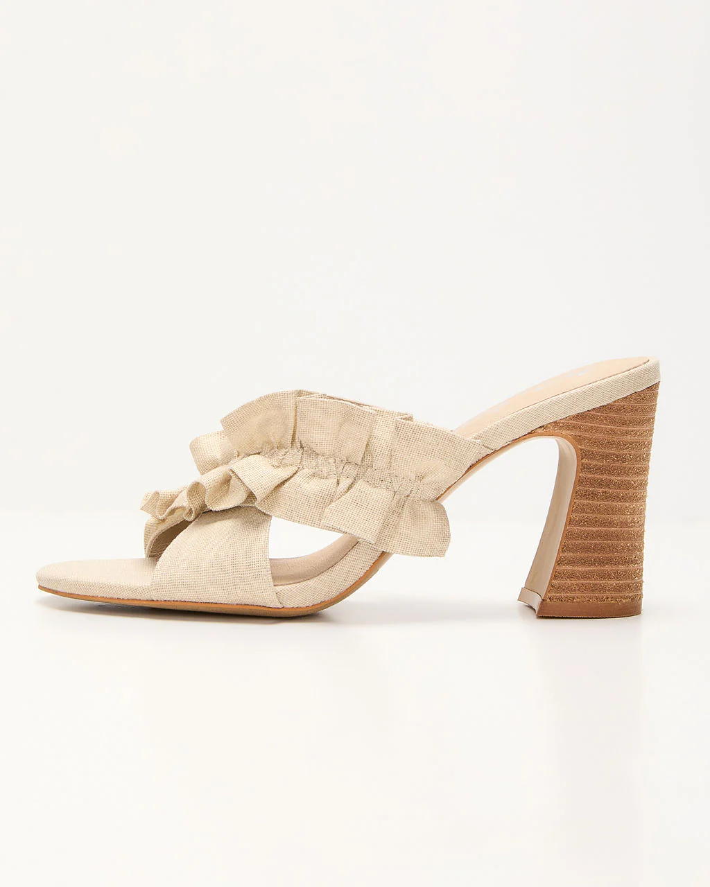 Adriel Heeled Ruffle Sandals - Image 4
