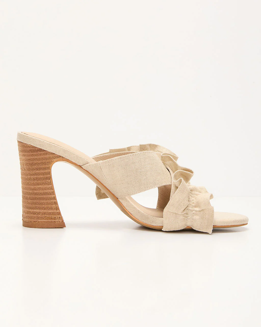 Adriel Heeled Ruffle Sandals - Image 6