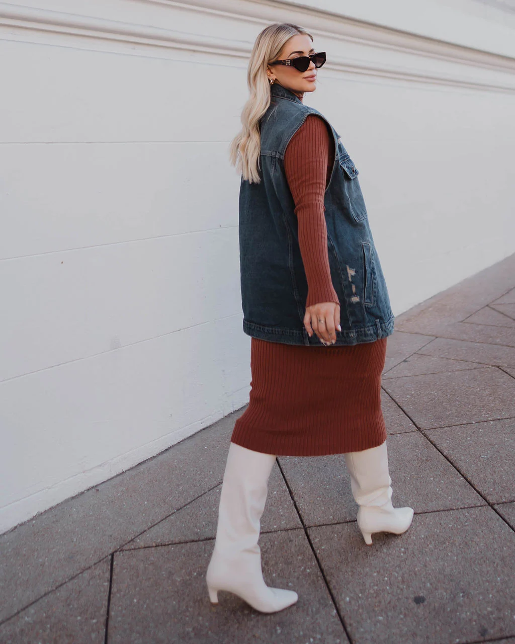 Adriel Oversized Denim Vest - Image 3