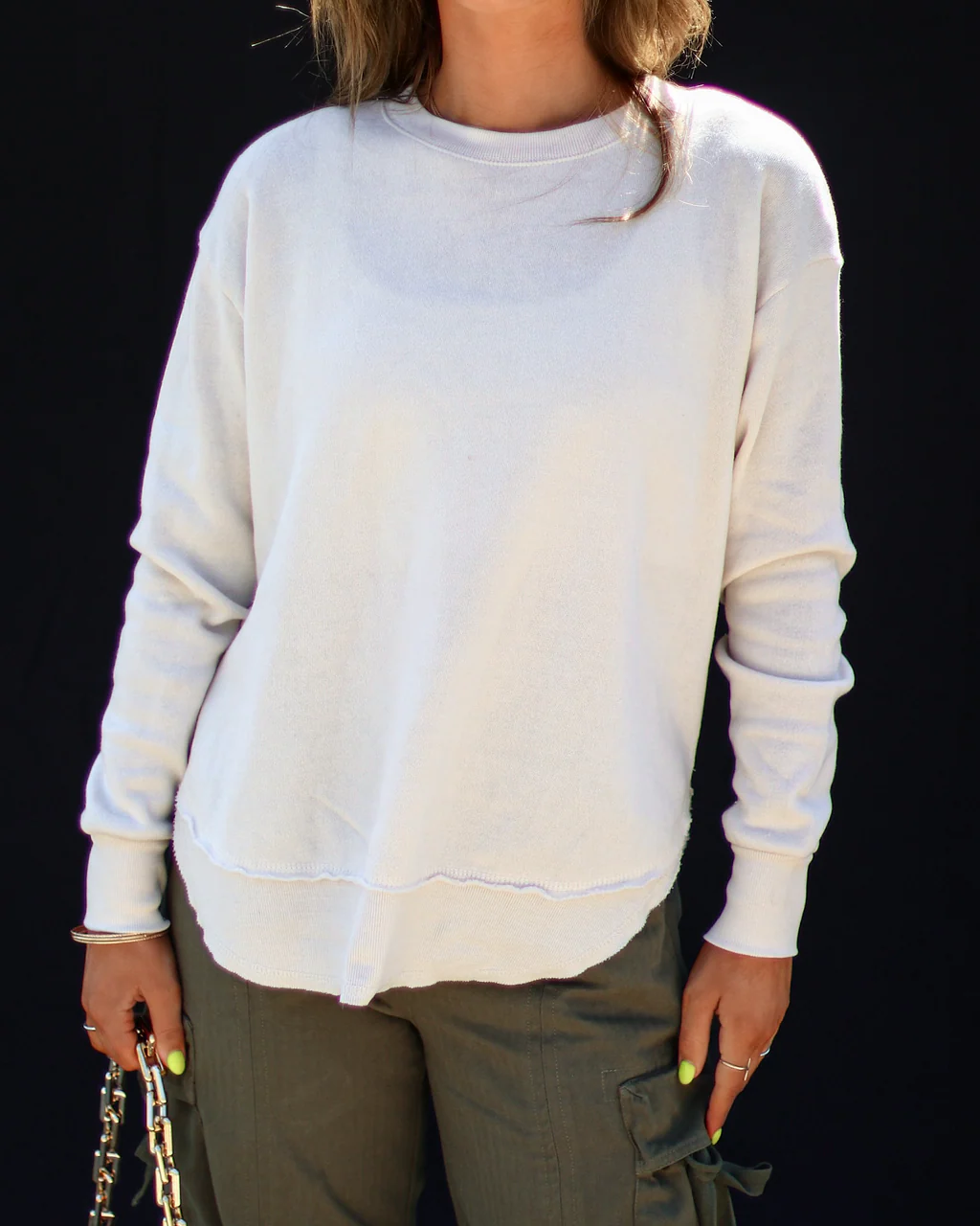 Al Fresco Cotton Blend Knit Pullover - Image 6