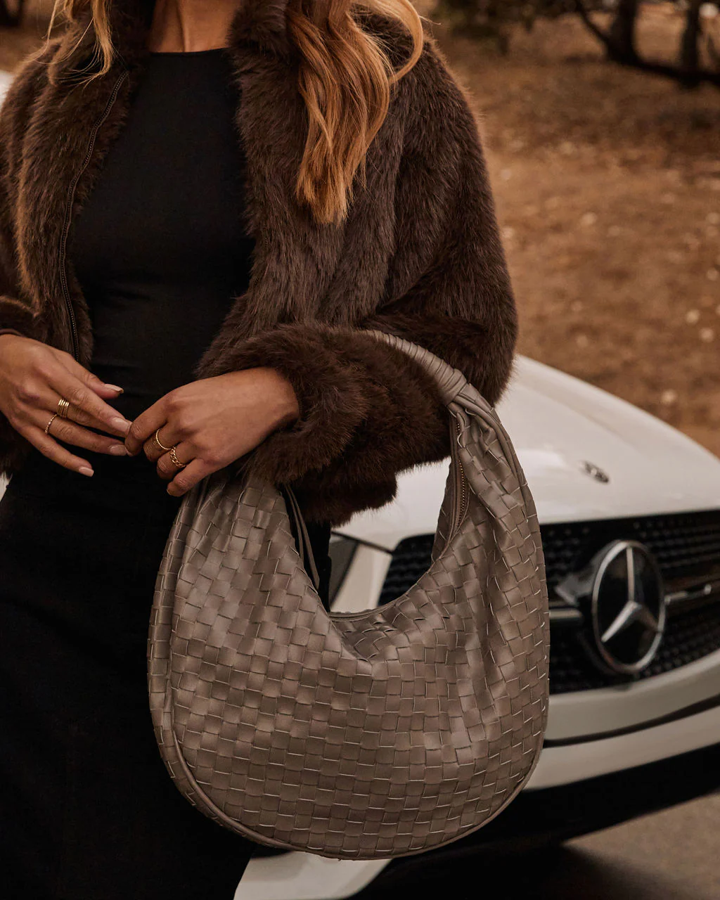 Alania Woven Leather Tote - Image 3