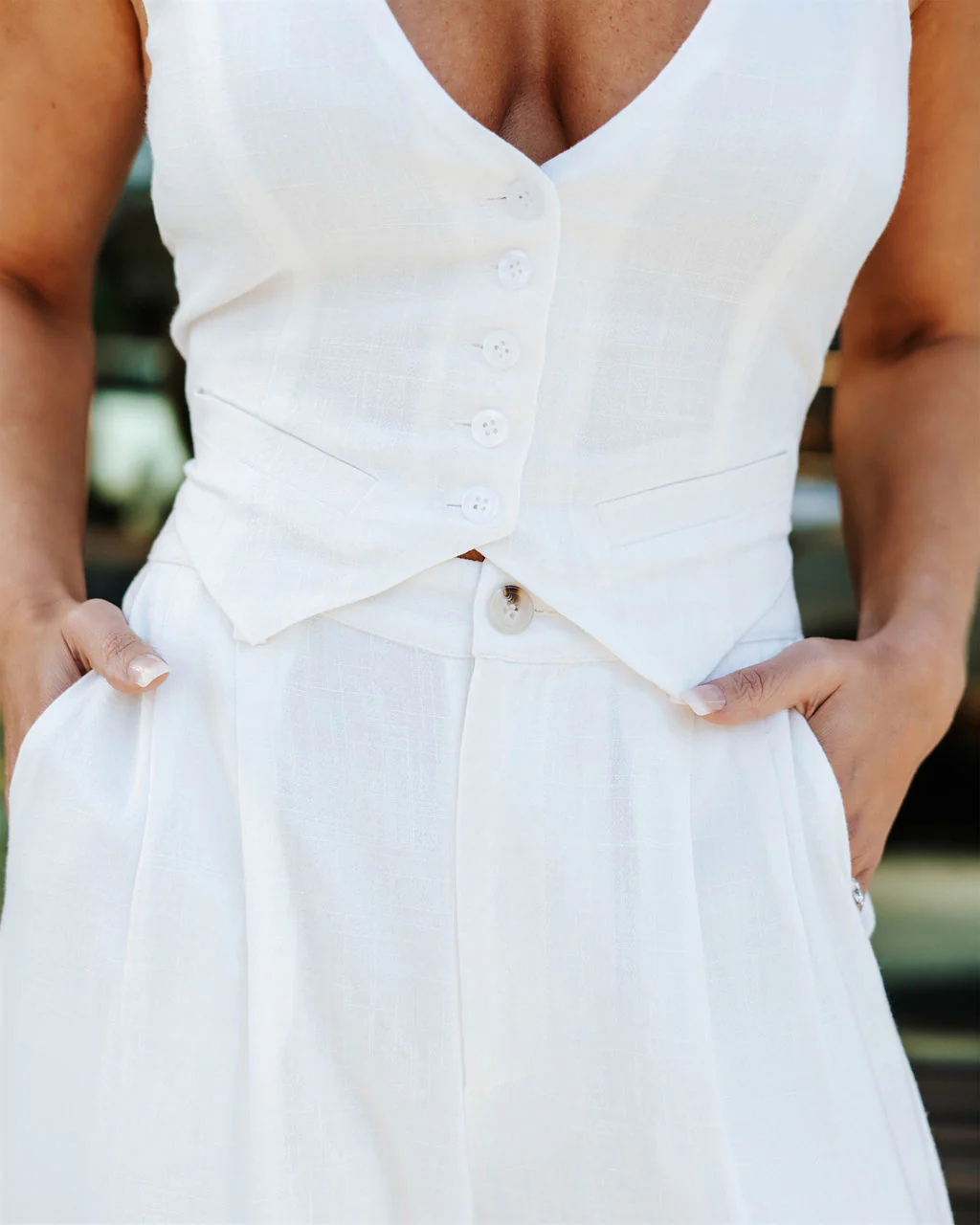 Leva Button Up Vest - Image 17