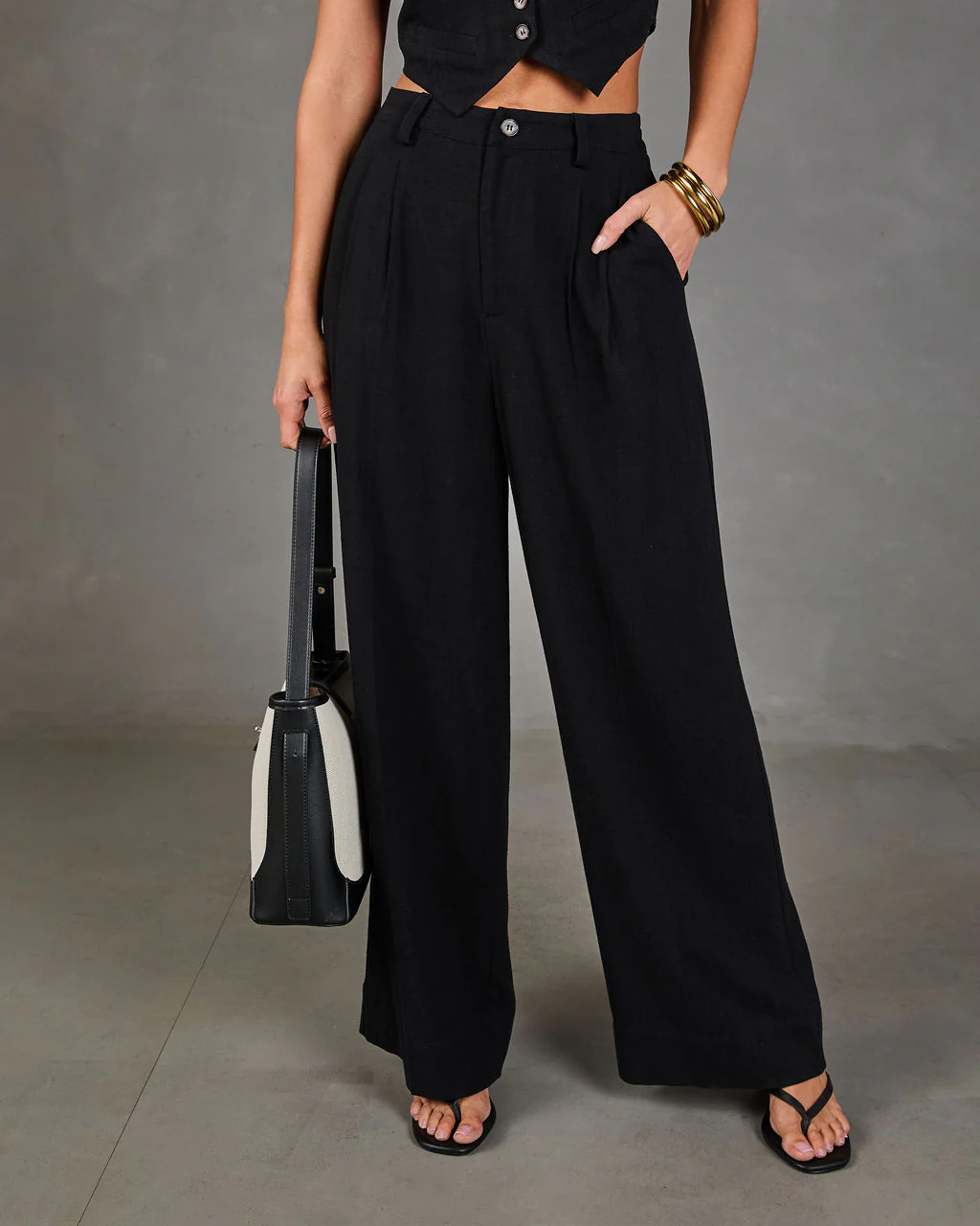 Leva Pocketed Wide Leg Pants - Image 2