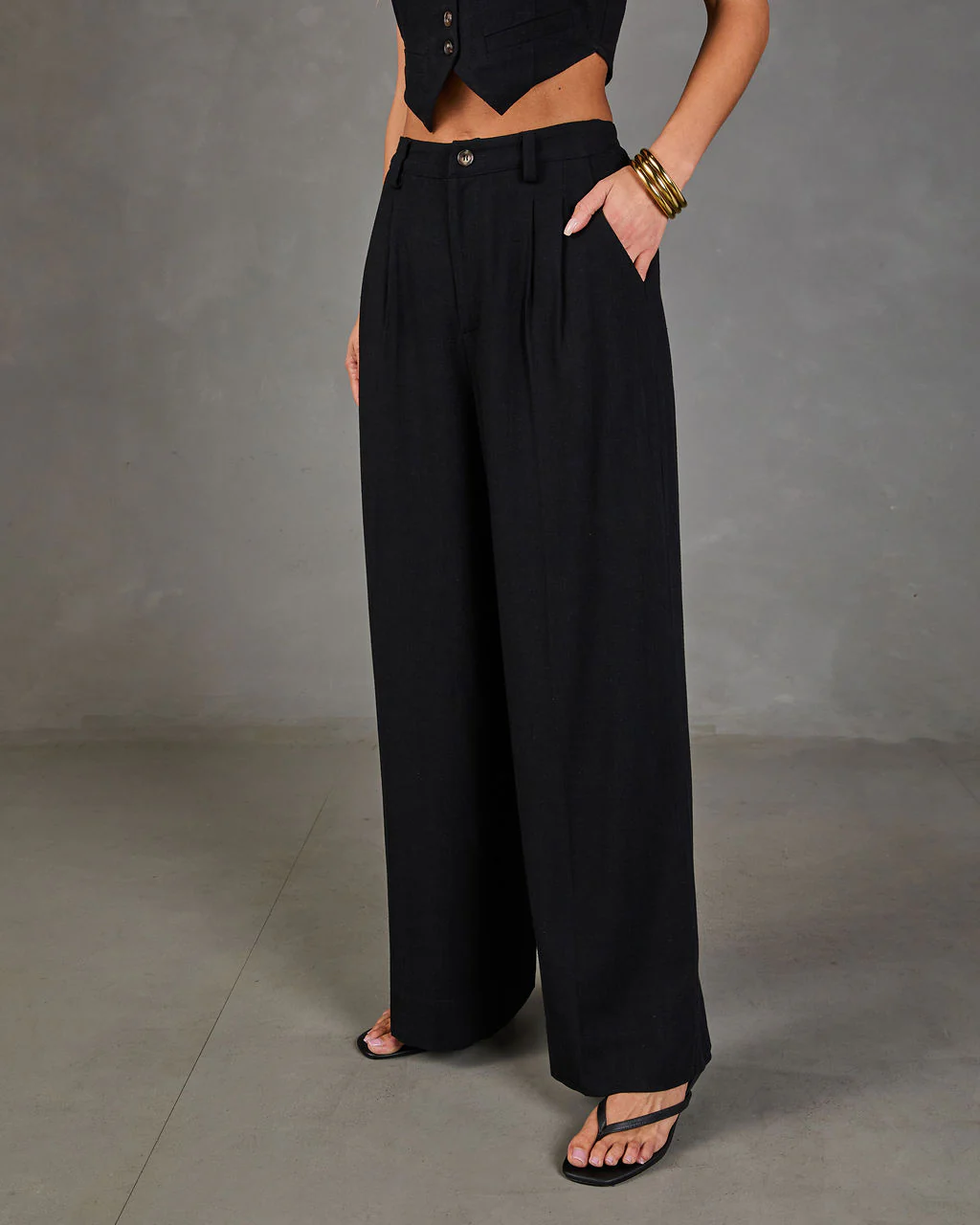 Leva Pocketed Wide Leg Pants - Image 3