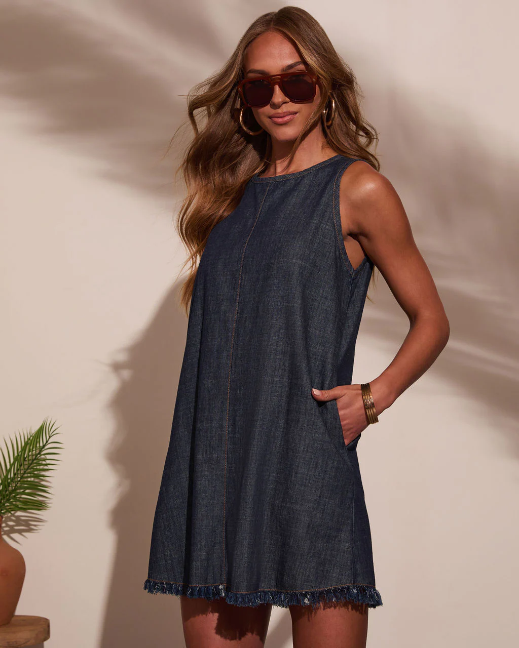 Alejandra Shift Denim Dress - Image 3
