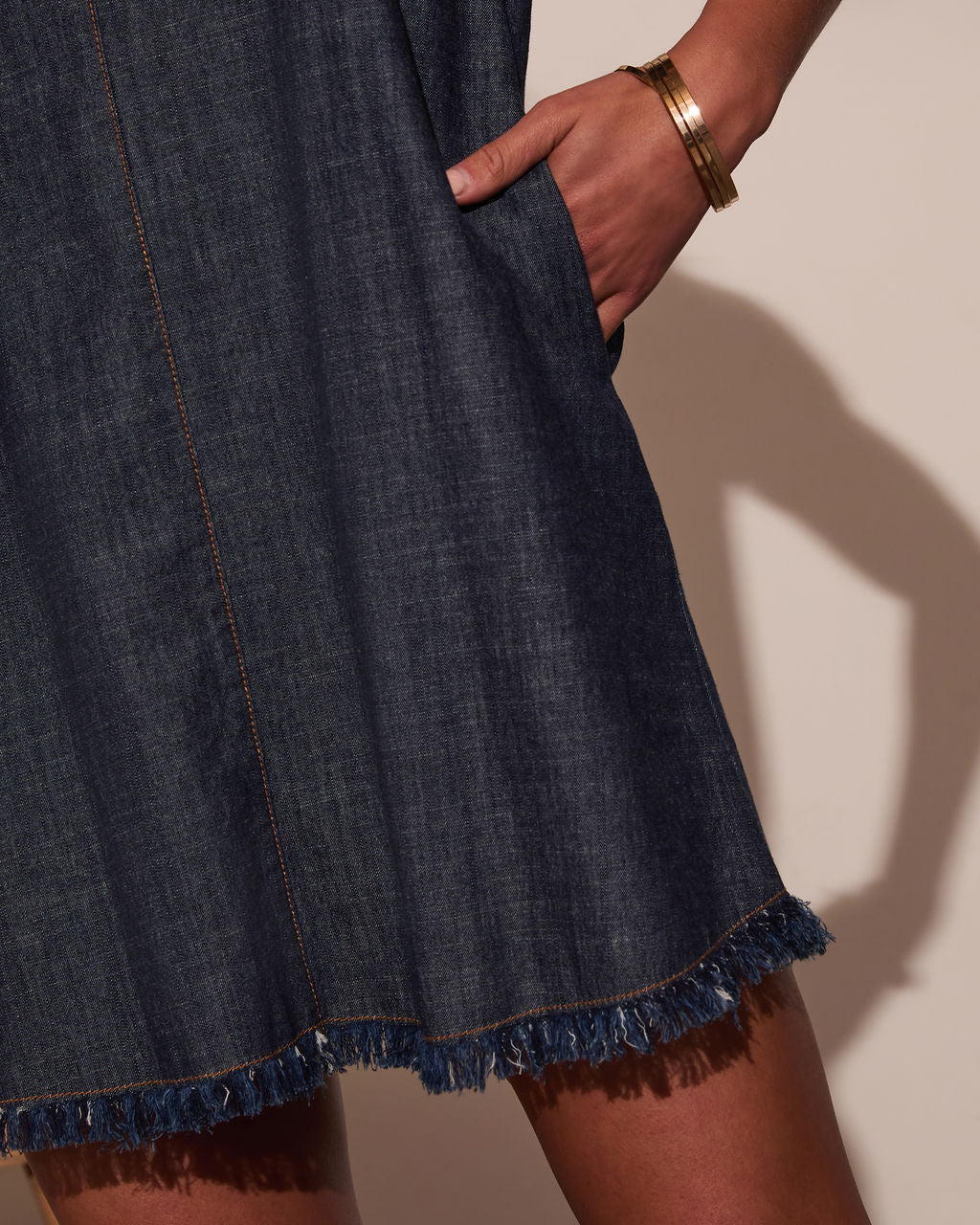 Alejandra Shift Denim Dress - Image 6