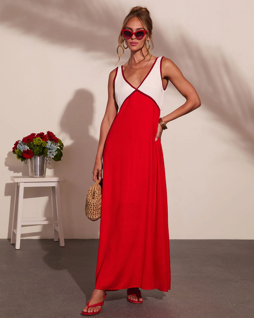 Alexandrea Colorblock Maxi Dress