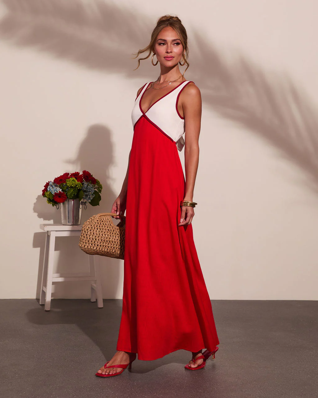 Alexandrea Colorblock Maxi Dress - Image 3