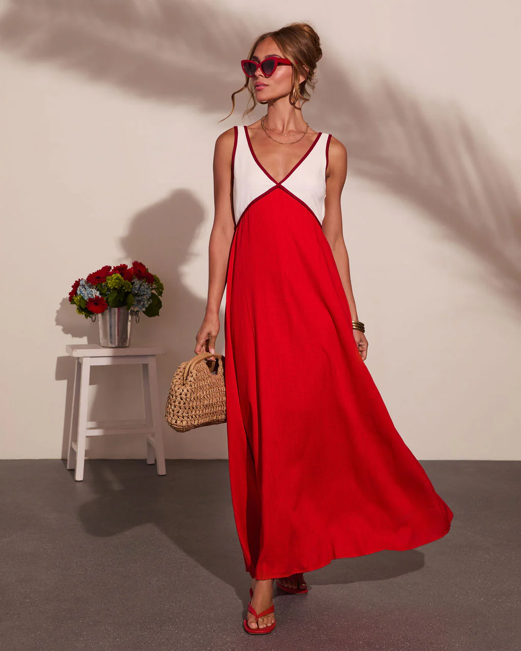 Alexandrea Colorblock Maxi Dress - Image 6