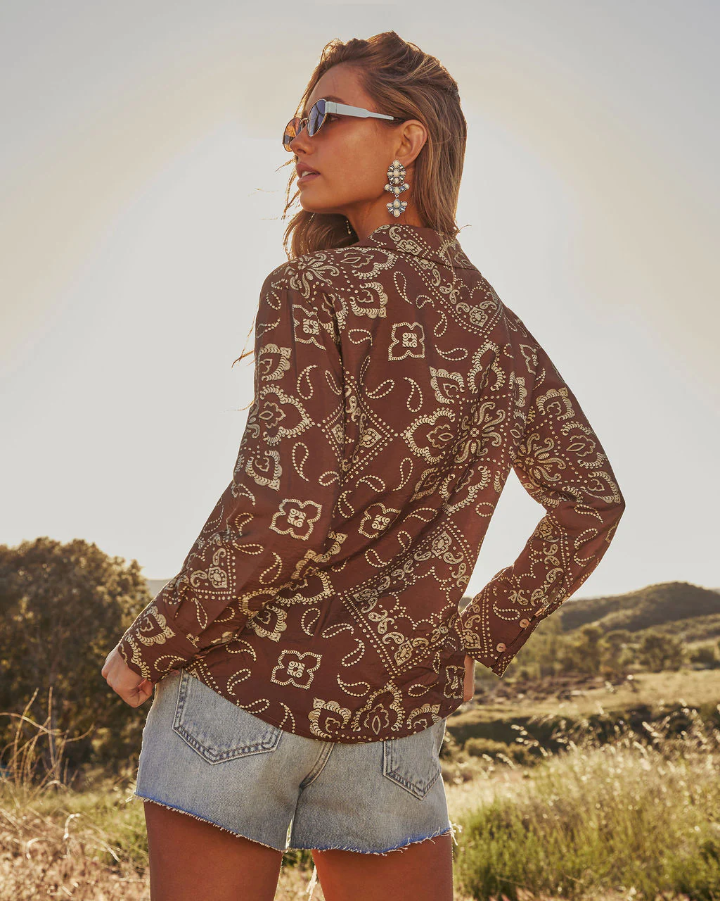Alira Paisley Button Down Top - Image 4
