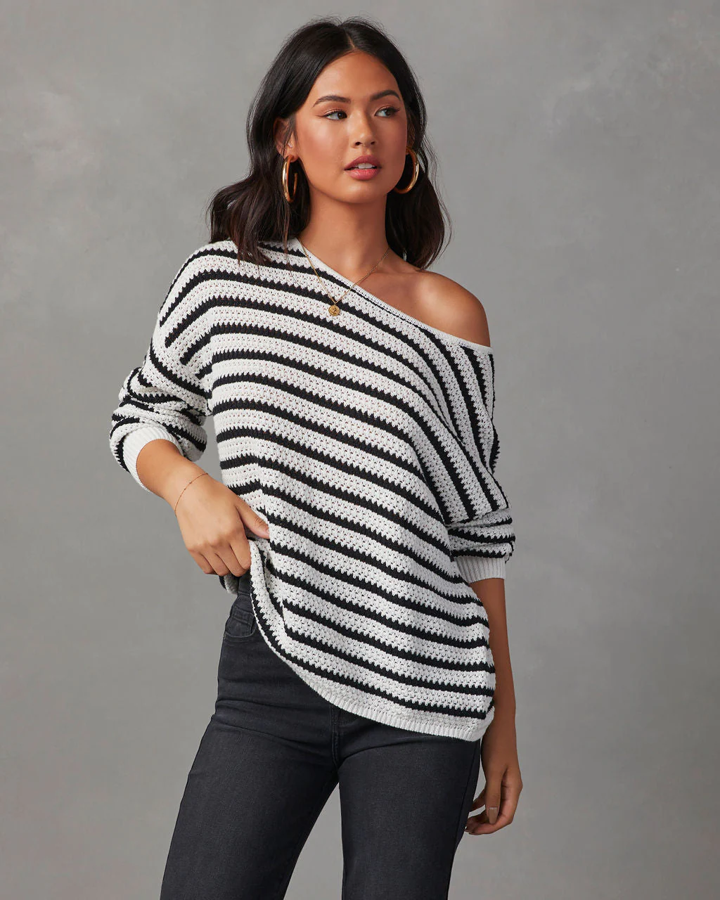 All The Time Striped Pullover Sweater - Image 9
