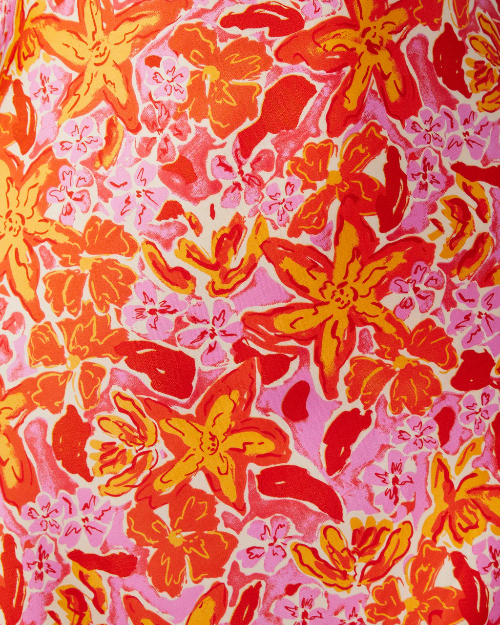 Allen Satin Floral Midi Dress - Image 3