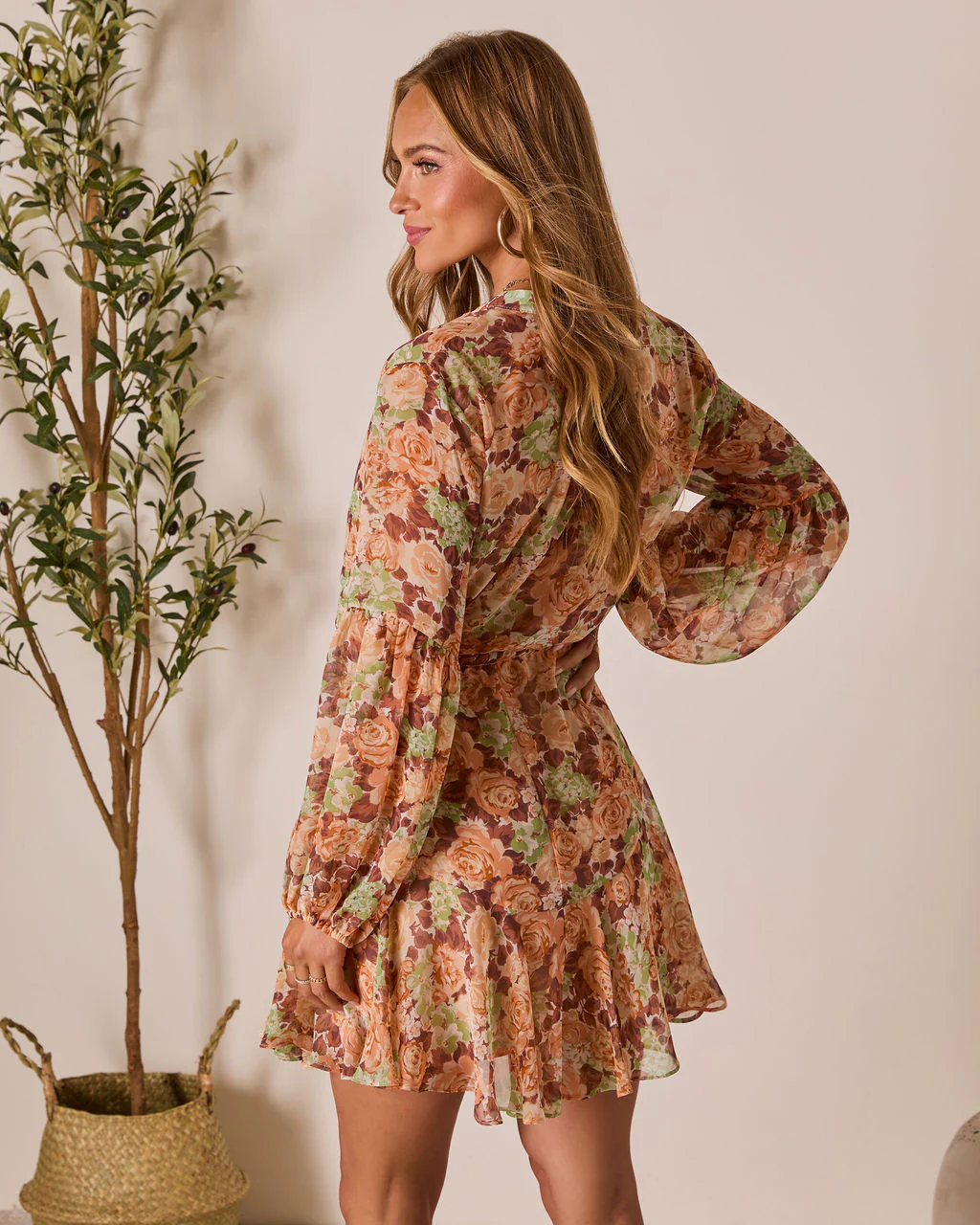 Allenah Drawstring Mini Dress - Image 4