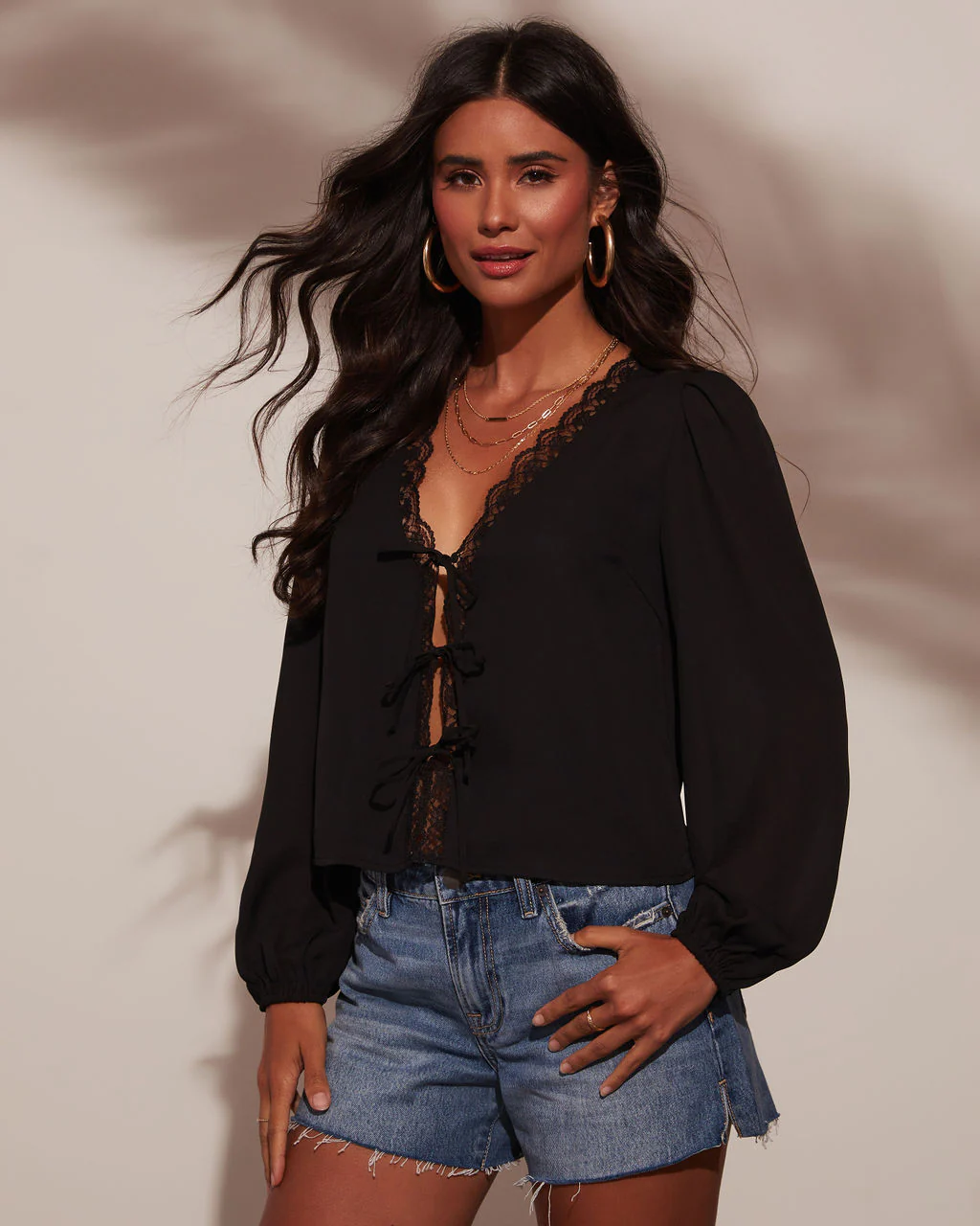 Alonso Lace Trim Top - Image 3