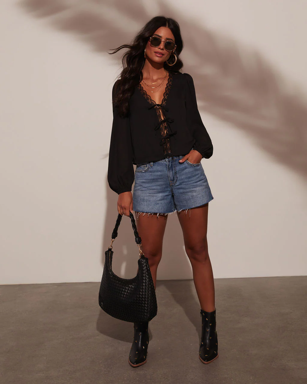 Alonso Lace Trim Top - Image 6