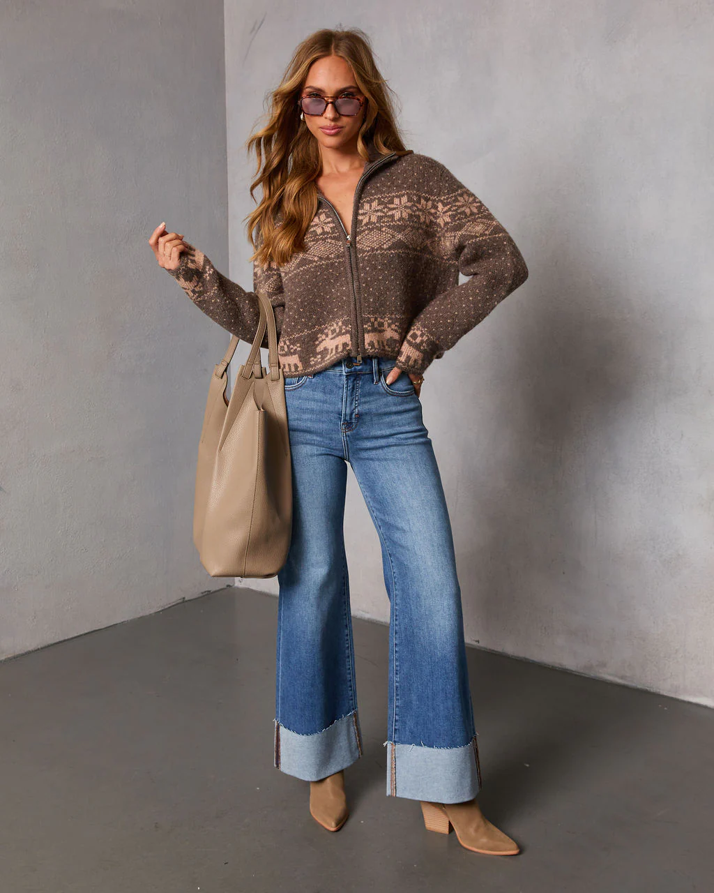 Alpine Snow Novelty Fair Isle Sweater - Image 2
