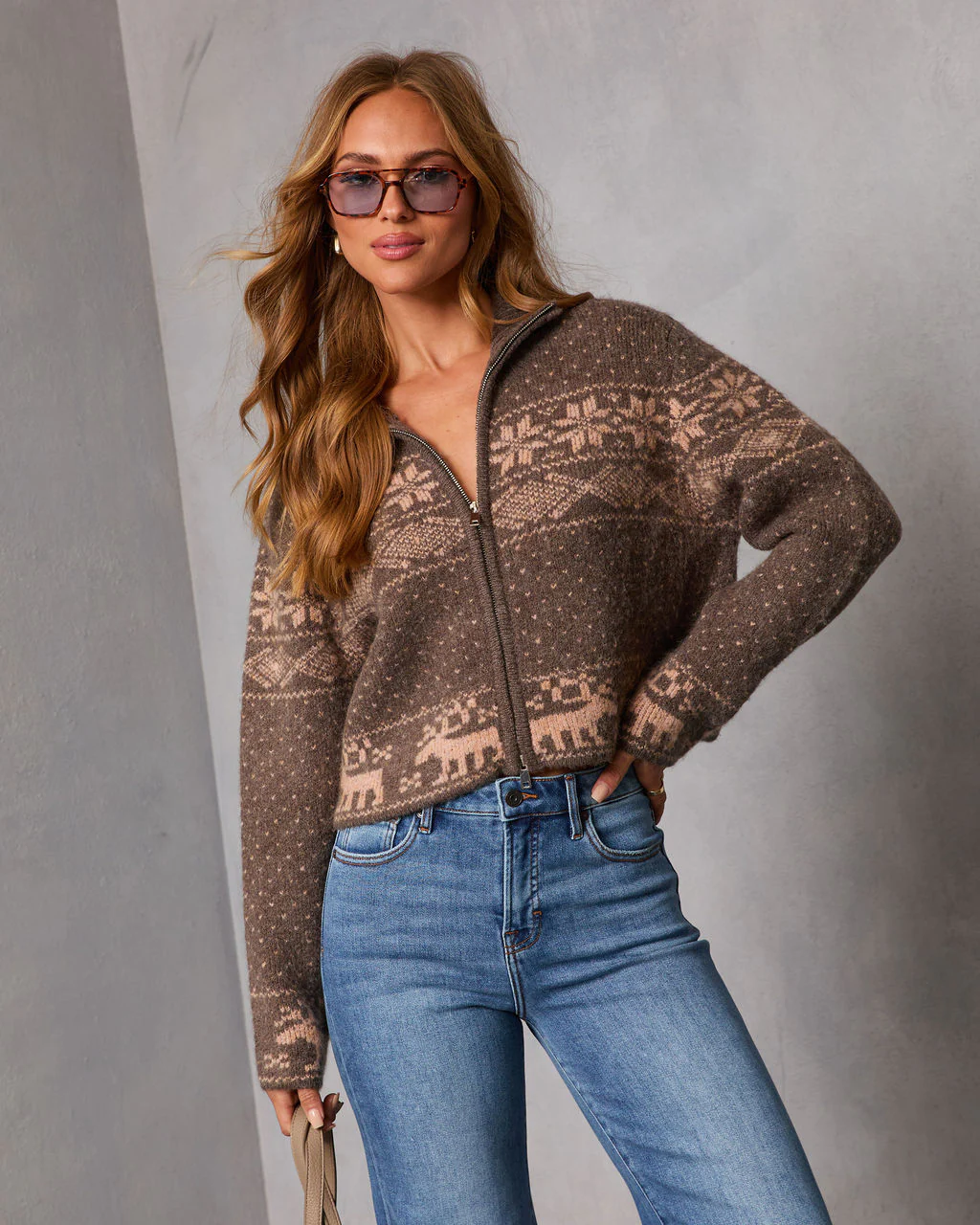 Alpine Snow Novelty Fair Isle Sweater - Image 6