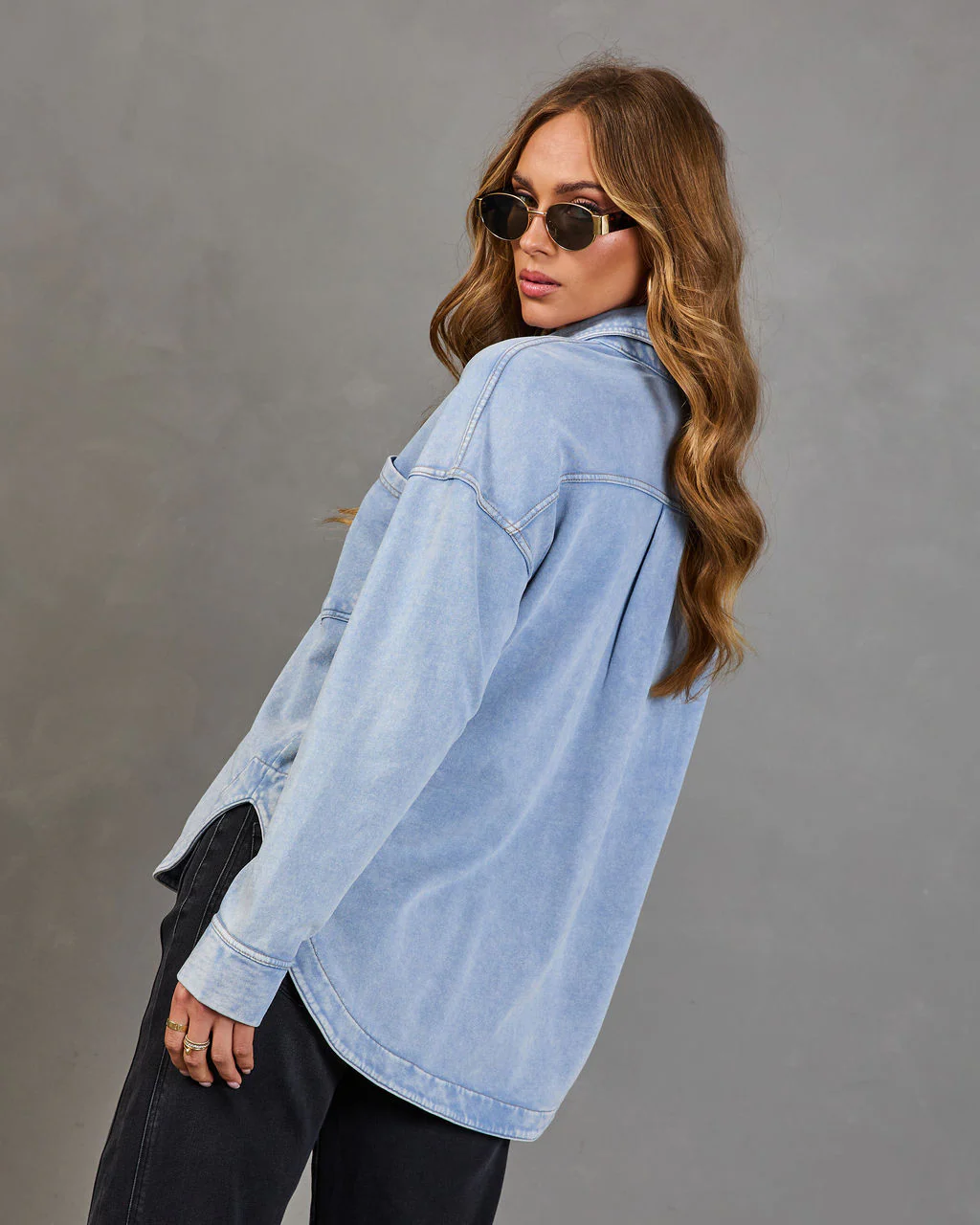 Alvina Collared Chambray Shirt - Image 4