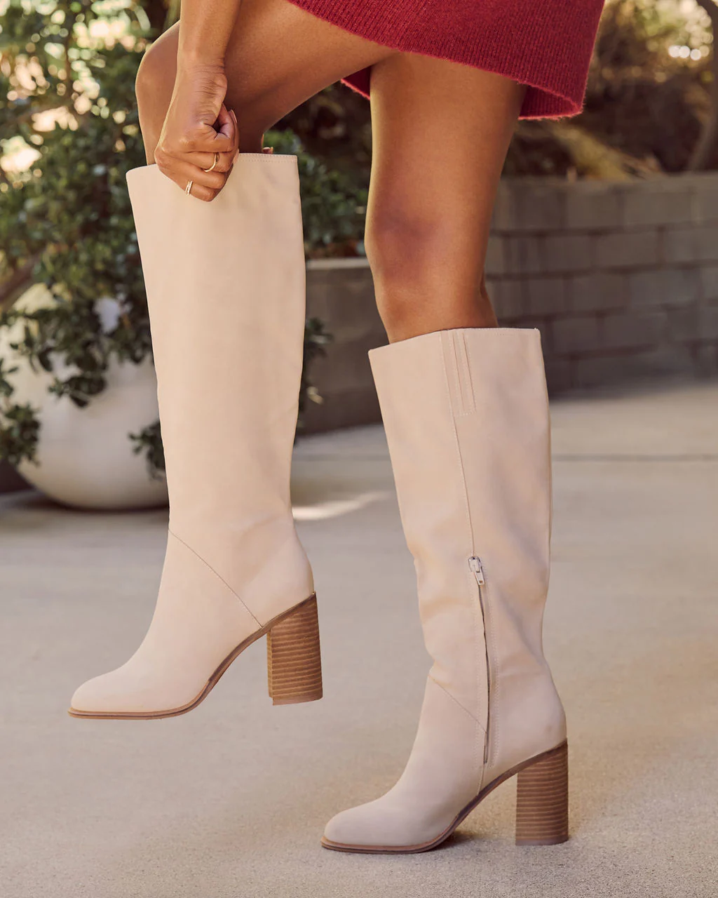 Always Here Block Heel Knee High Boots - Image 7