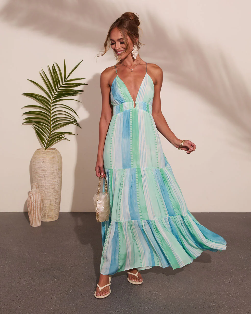 Amanah Geometric Print Maxi Dress - Image 5