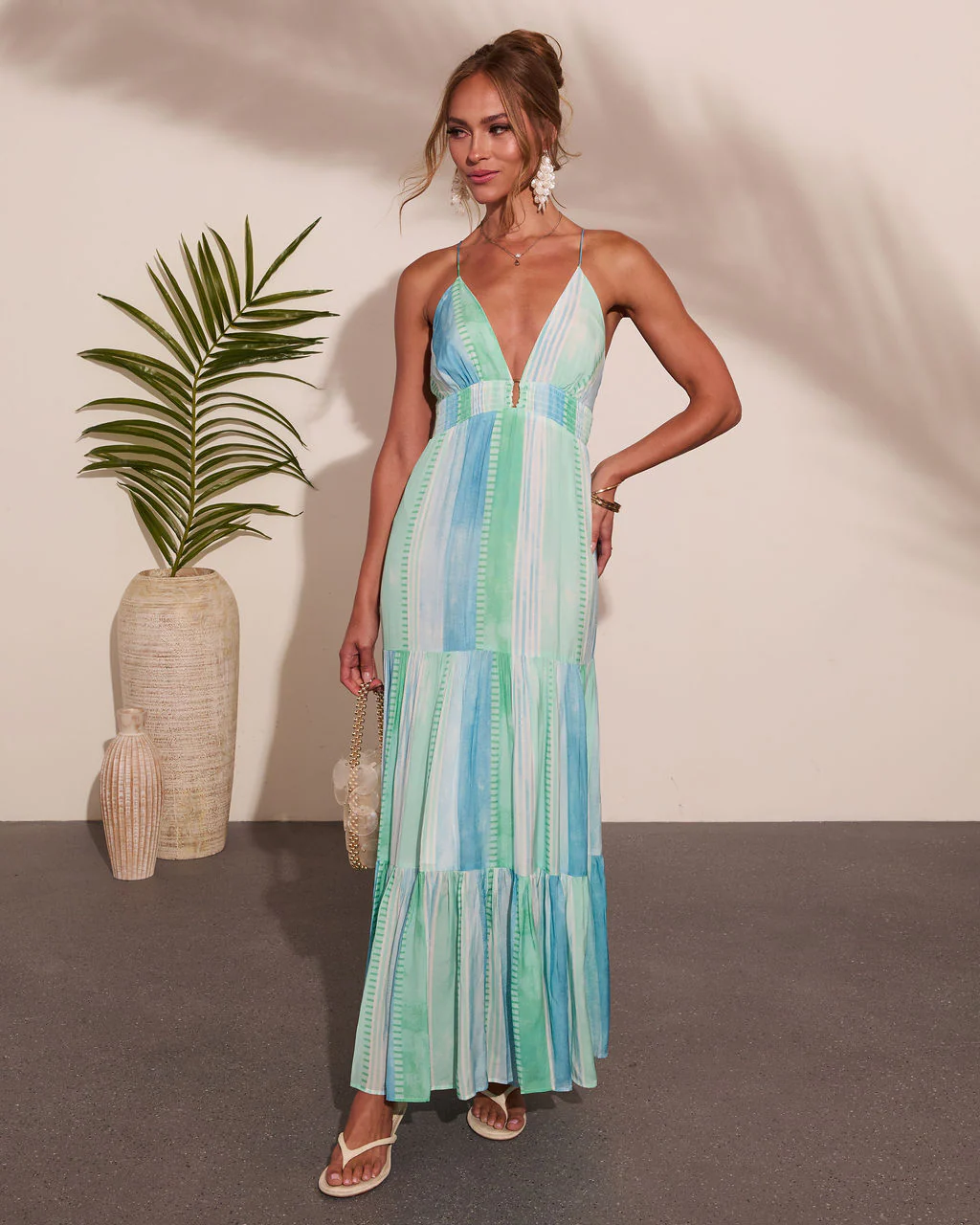 Amanah Geometric Print Maxi Dress - Image 6
