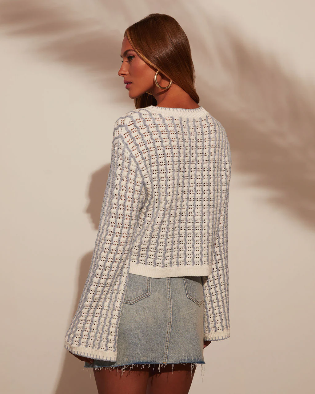 Amani Wide Sleeve Gingham Pullover - Image 4