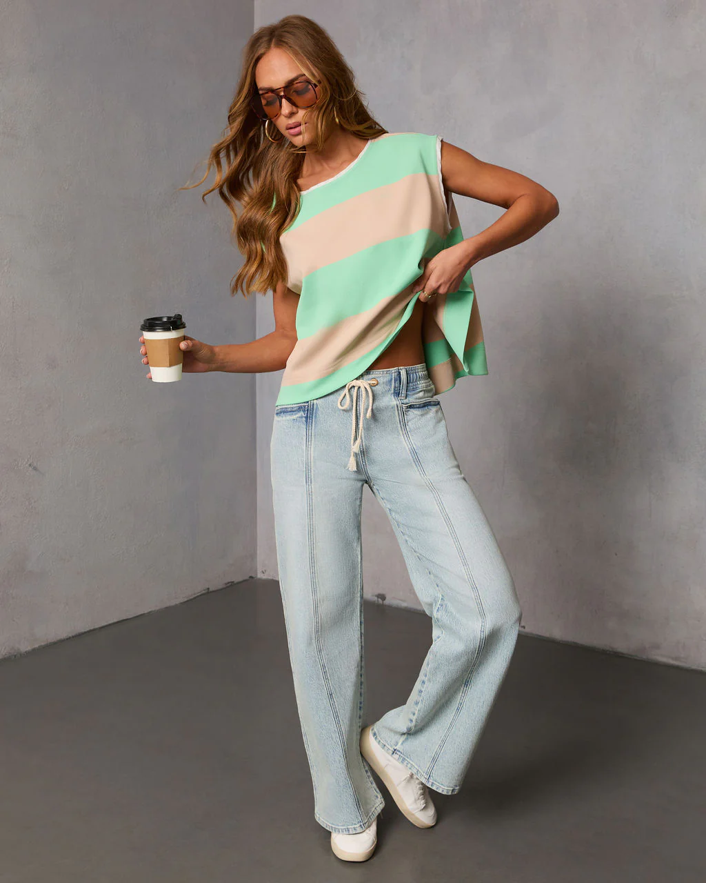 Ambar Striped Tank Top - Image 11
