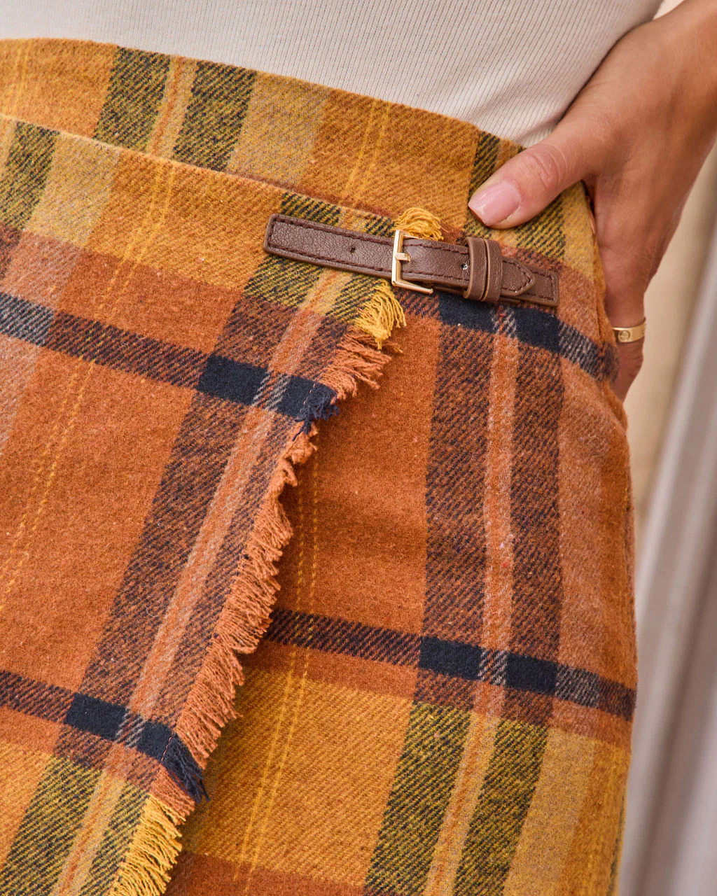 Amber Orchard Wrap Mini Skirt - Image 6