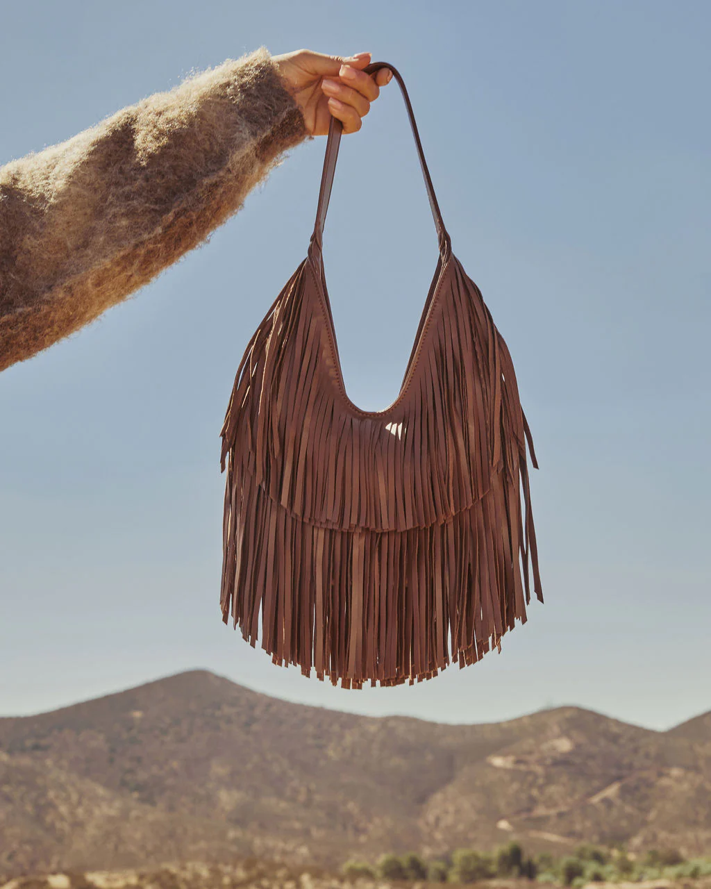 Amber Season Fringe Shoulder Bag - Image 2