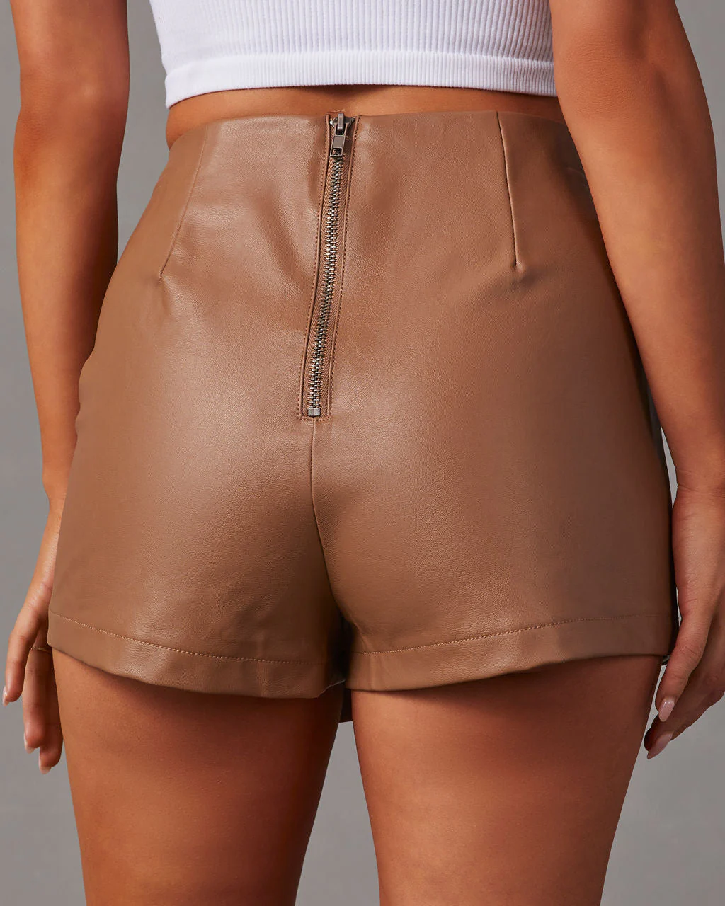Ameena Faux Leather Skort - Image 4