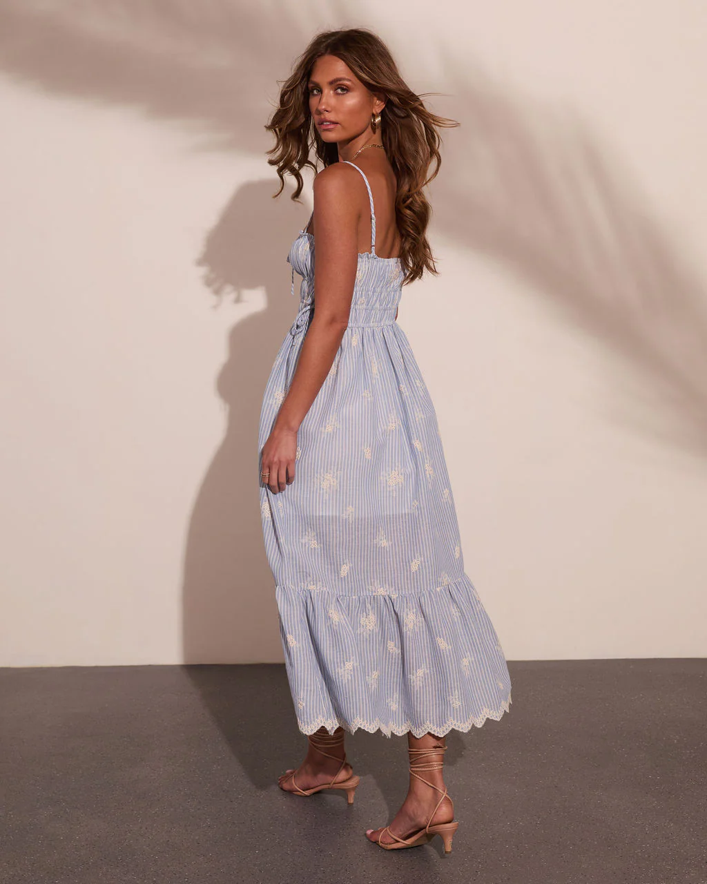 Ameliah Striped Floral Maxi Dress - Image 4
