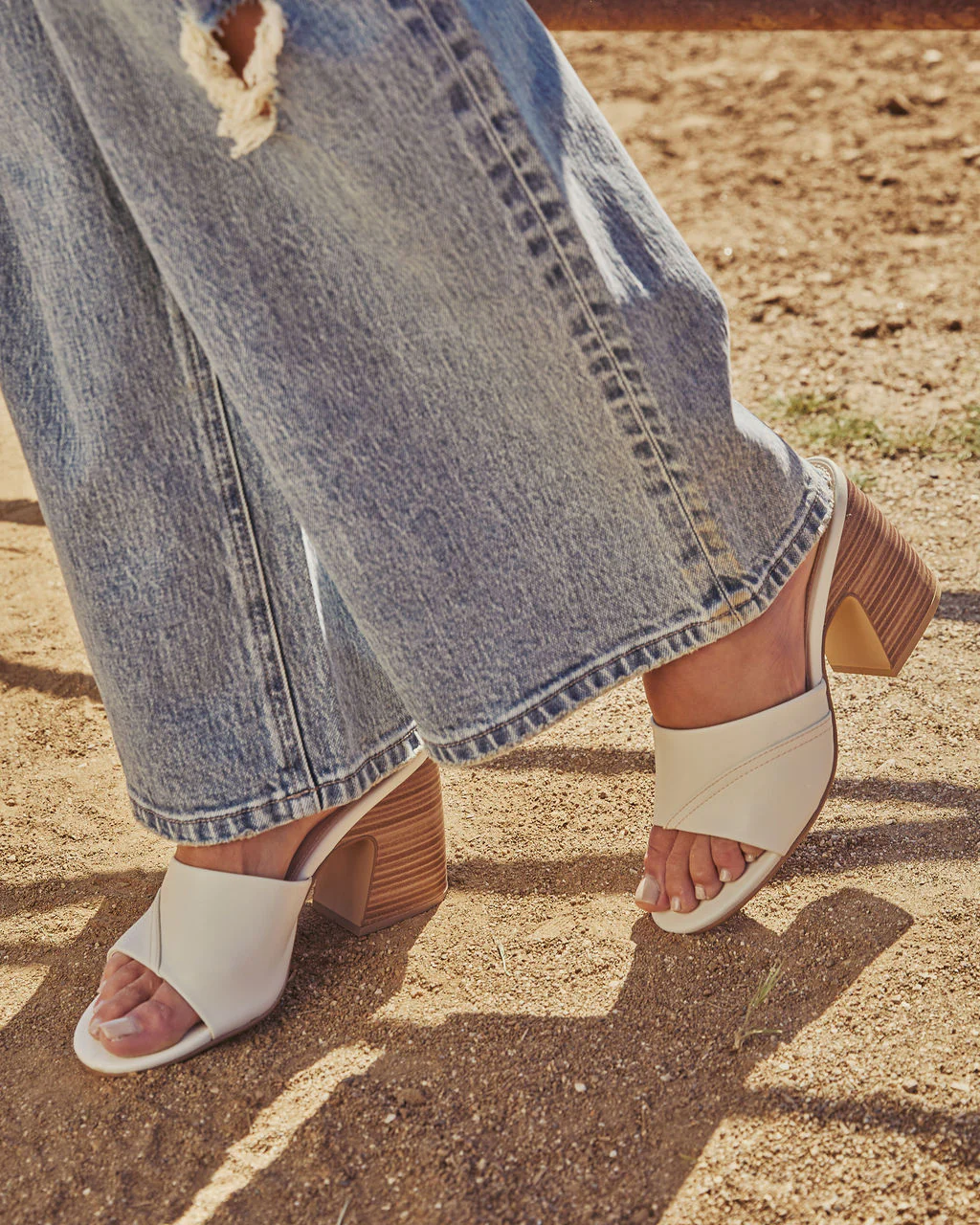 Ameliah Vegan Leather Heel Mules - Image 4
