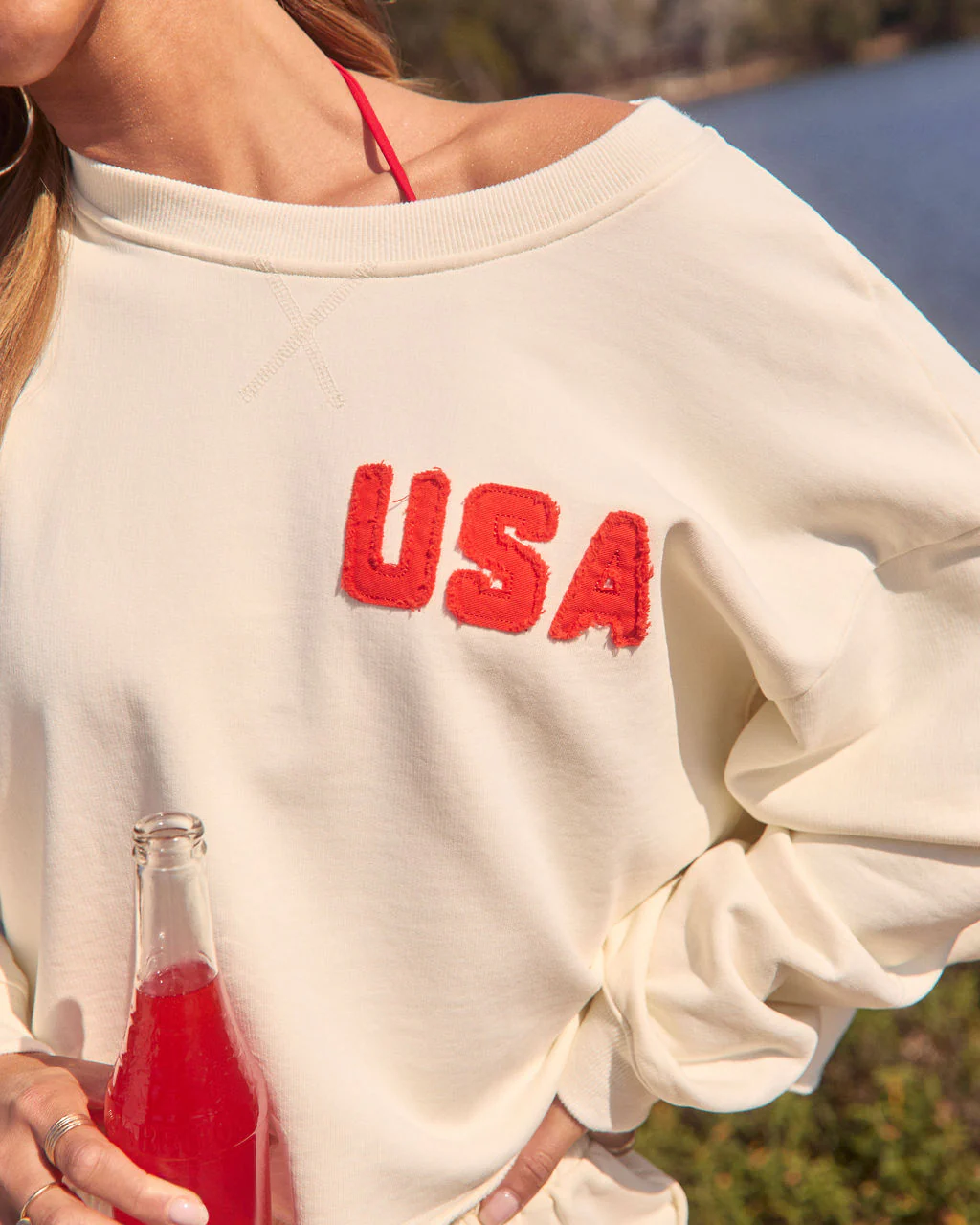 American Belle Relaxed USA Embroidered Top - Image 6