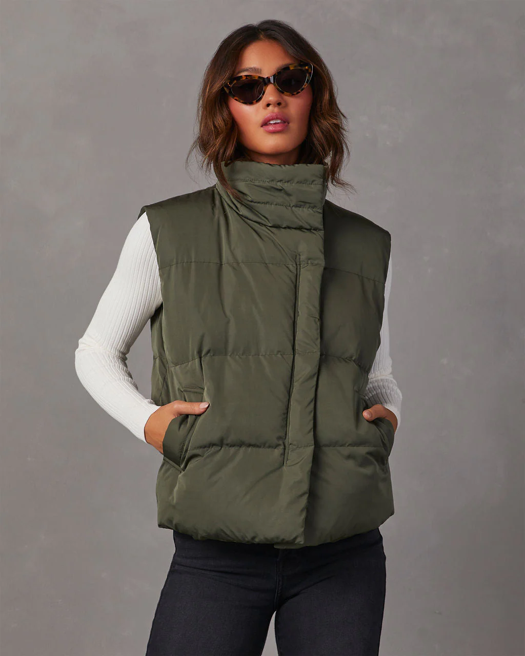 Anna Pocketed Puffer Vest - Image 16