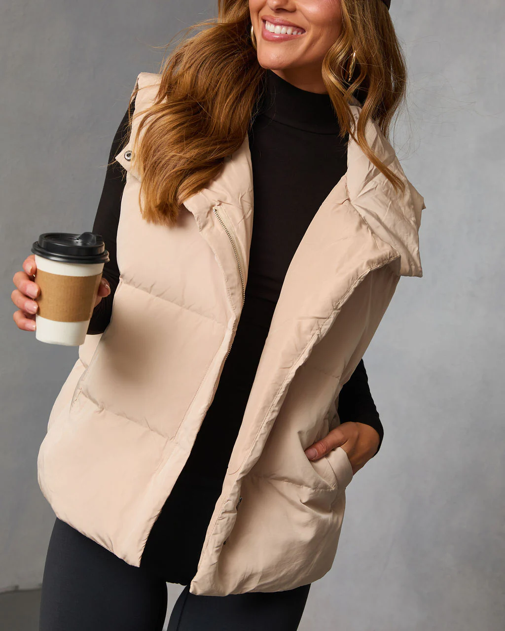 Anna Pocketed Puffer Vest - Image 5