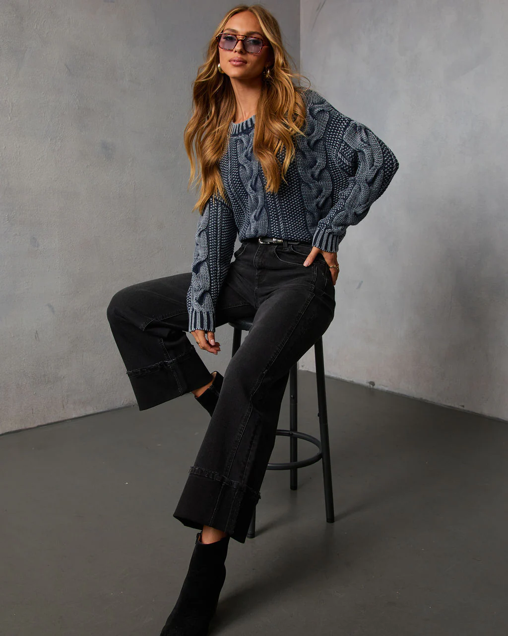 Annamarie Cable Knit Sweater - Image 6