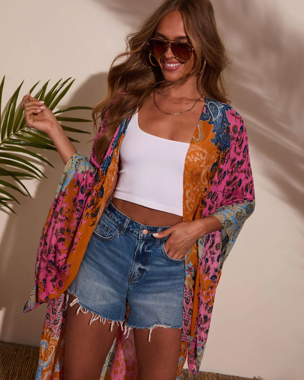 Antonella Printed Duster Kimono - Image 6