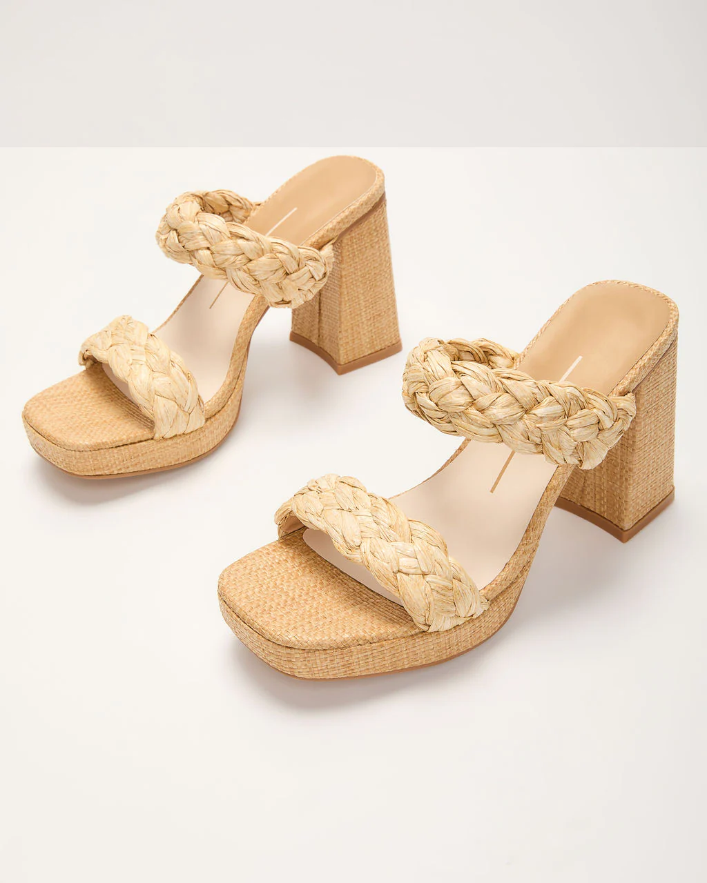 Anyah Braided Raffia Heel Sandals - Image 3