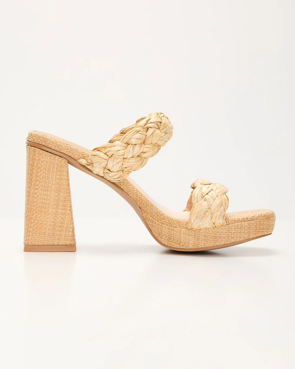 Anyah Braided Raffia Heel Sandals - Image 6